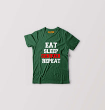 Load image into Gallery viewer, eat sleep conquer repeat T-Shirt for Boy/Girl-Dark Green-Ektarfa.online
