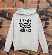 Load image into Gallery viewer, life is better with friends Unisex Hoodie for Men/Women-Grey-Ektarfa.online
