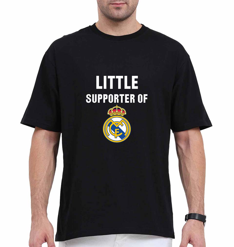Little Supporter Real Madrid Oversized T-Shirt for Men-Black-Ektarfa.online
