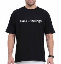 Load image into Gallery viewer, Data Oversized T-Shirt for Men-Black-Ektarfa.online
