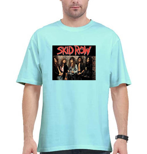 SKID ROW Oversized T-Shirt for Men-Mint-Ektarfa.online