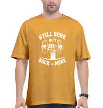 Load image into Gallery viewer, Gym Oversized T-Shirt for Men-Golden Yellow-Ektarfa.online
