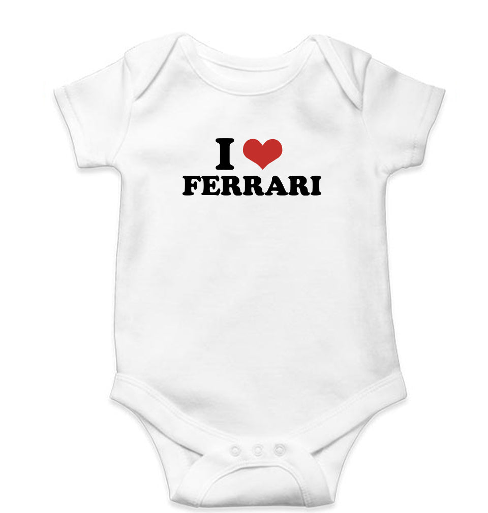 I LOVE FERRARI Romper For Baby Boy/Girl-White-Ektarfa.online
