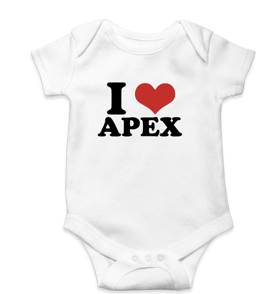 I LOVE APEX Romper For Baby Boy/Girl-White-Ektarfa.online