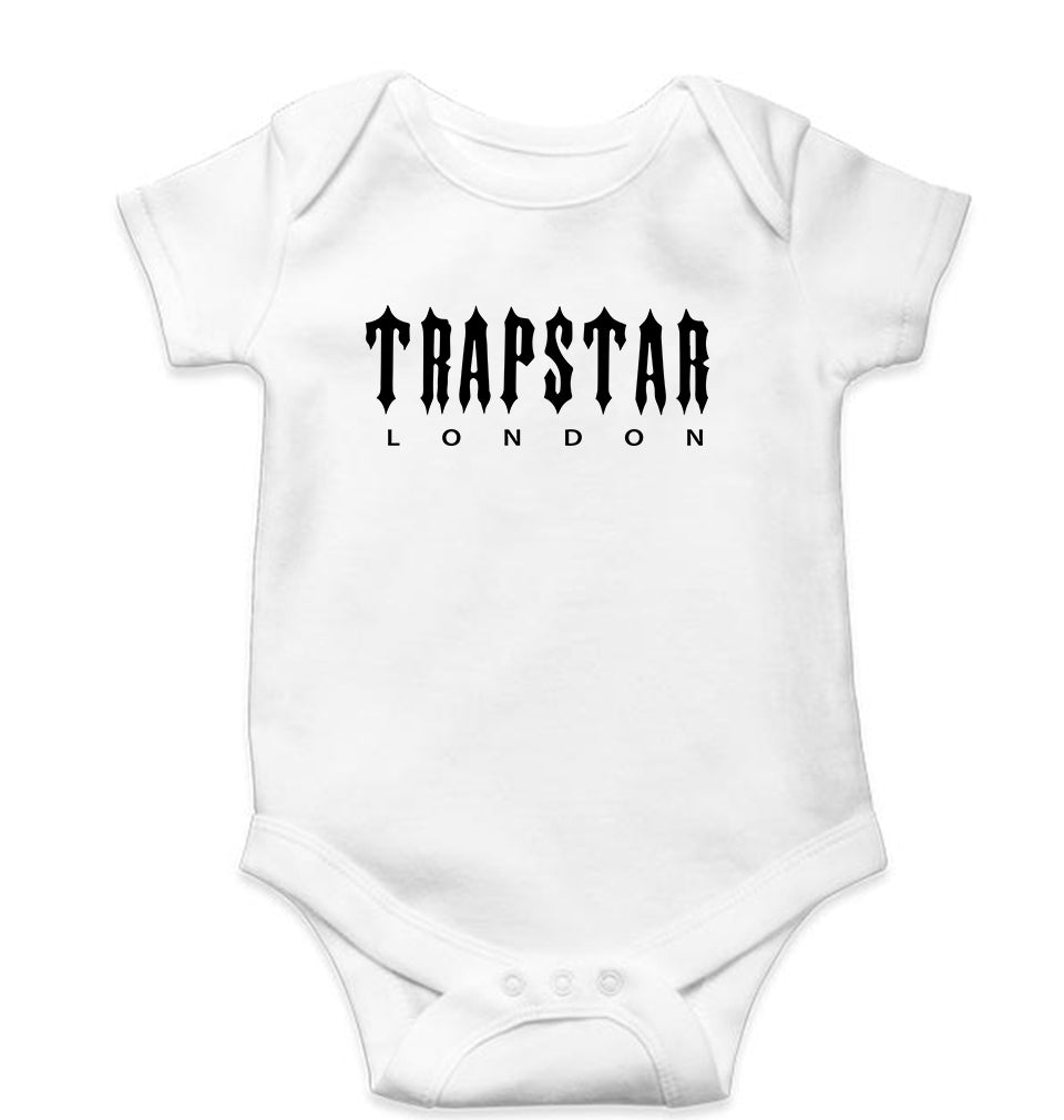 Trapstar Romper For Baby Boy/Girl-White-Ektarfa.online