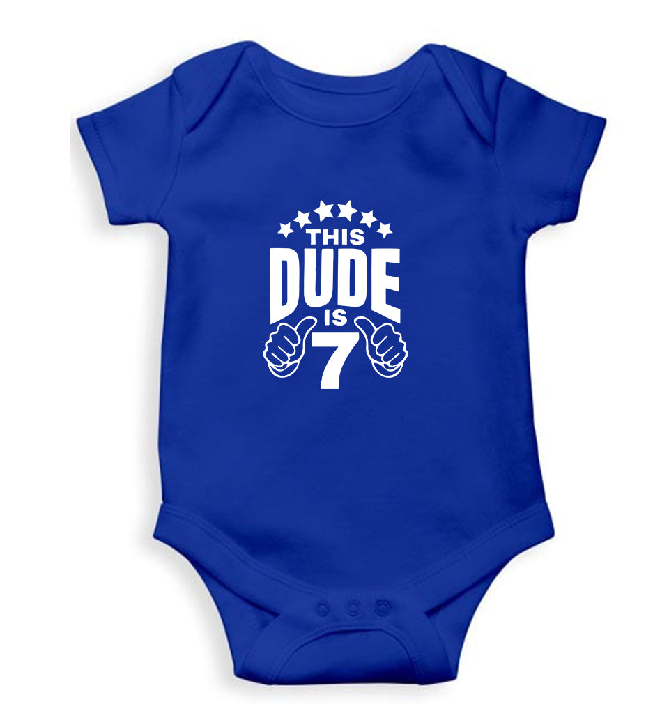 7th Happy Birthday Kids Romper For Baby Boy/Girl