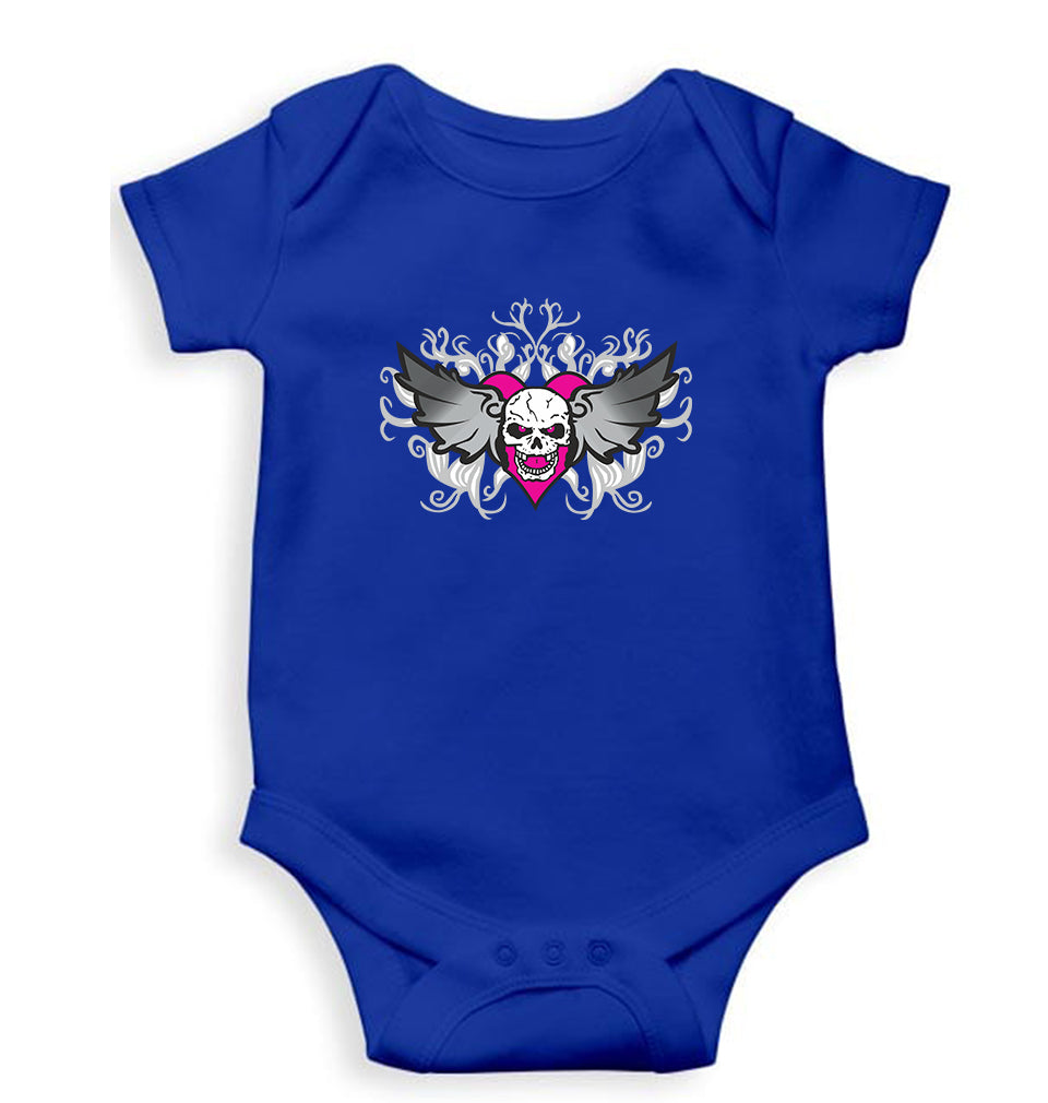 Bret Hitman Hart Romper For Baby Boy/Girl-Royal Blue-Ektarfa.online