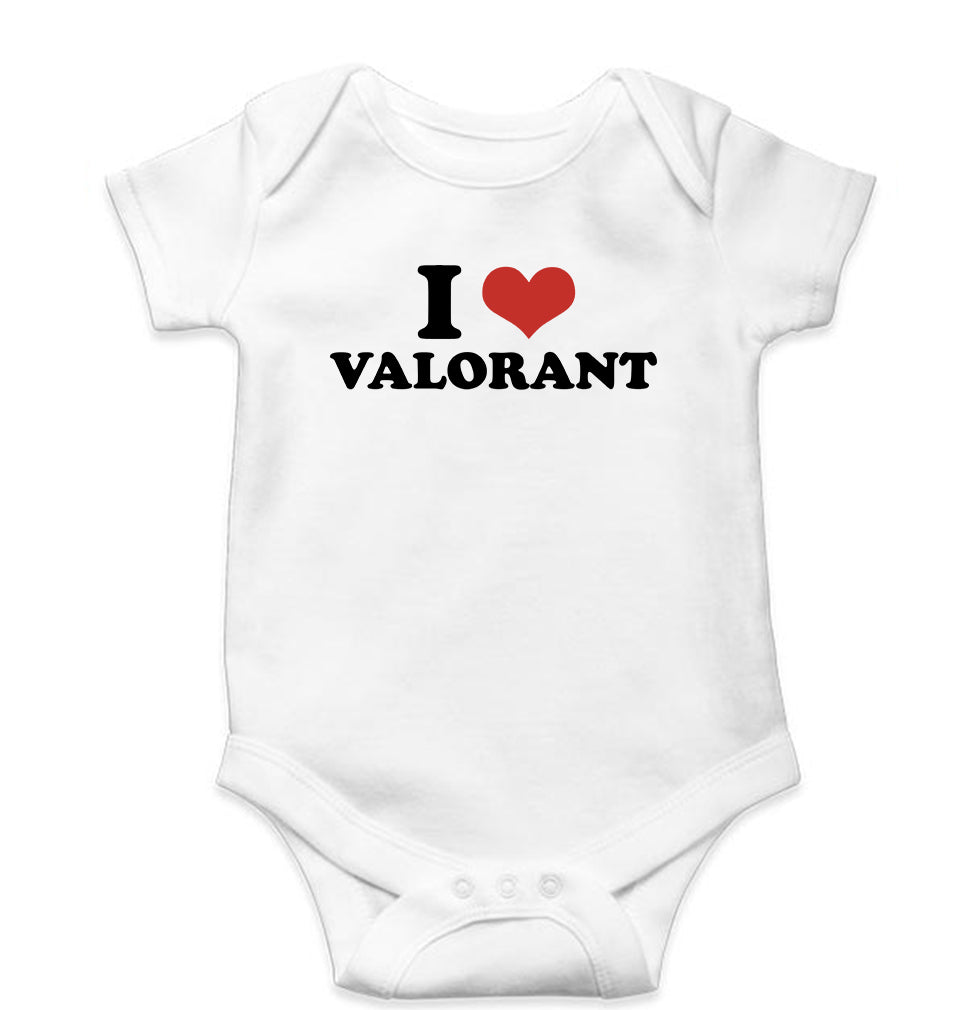 I LOVE VALORANT Romper For Baby Boy/Girl-White-Ektarfa.online