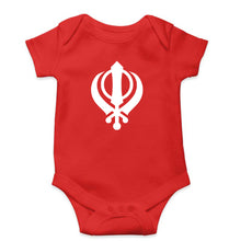Load image into Gallery viewer, sikh Romper For Baby Boy/Girl-Red-Ektarfa.online
