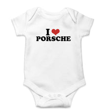 Load image into Gallery viewer, I LOVE PORSCHE Romper For Baby Boy/Girl-White-Ektarfa.online
