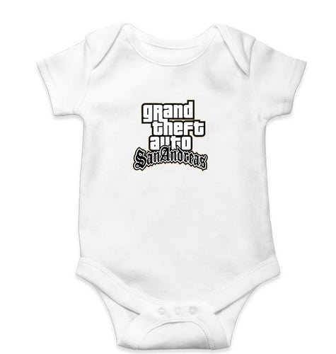 GTA San Romper For Baby Boy/Girl-White-Ektarfa.online