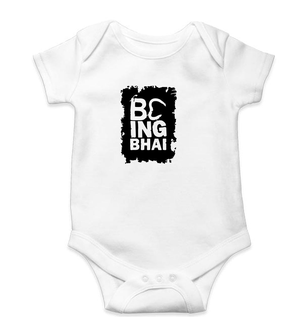 Being Bhai Romper For Baby Boy/Girl-White-Ektarfa.online