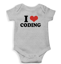 Load image into Gallery viewer, I LOVE CODING Romper For Baby Boy/Girl-Grey-Ektarfa.online
