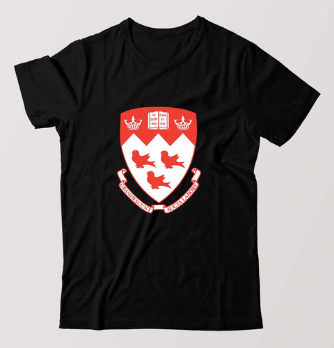 McGill University T-Shirt for Men-Black-Ektarfa.online