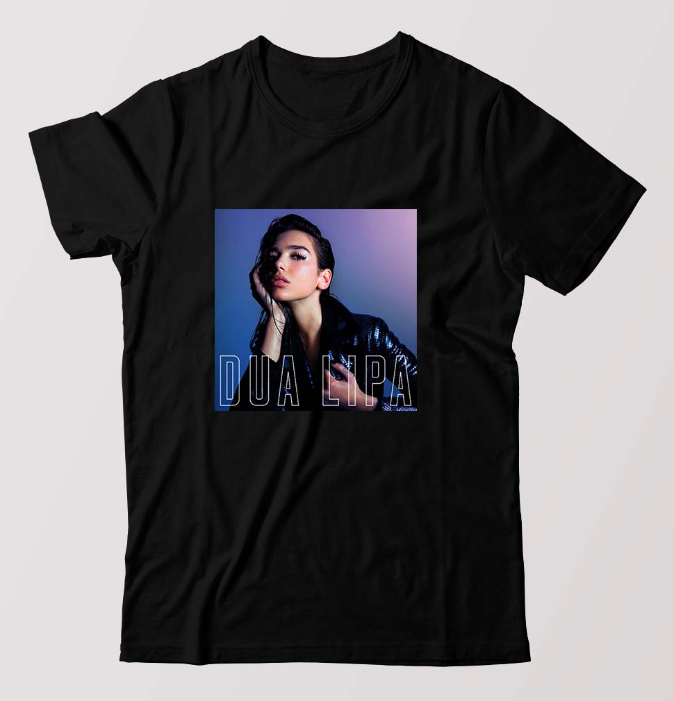 dua lipa T-Shirt for Men-Black-Ektarfa.online