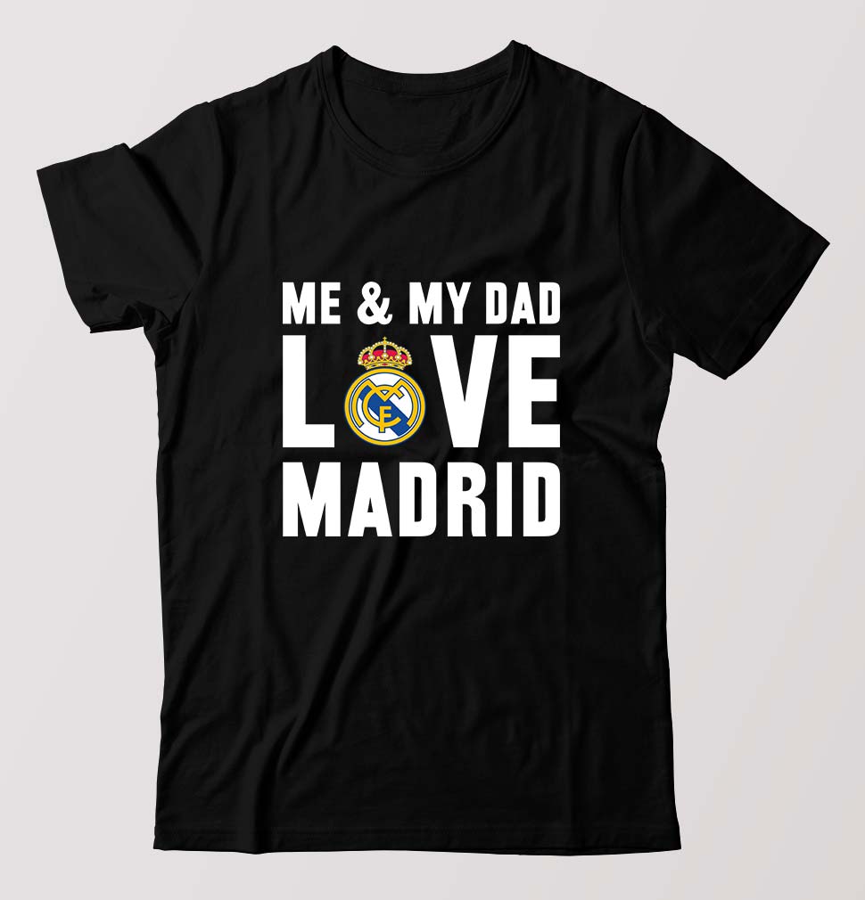Love Real Madrid T-Shirt for Men-Black-Ektarfa.online