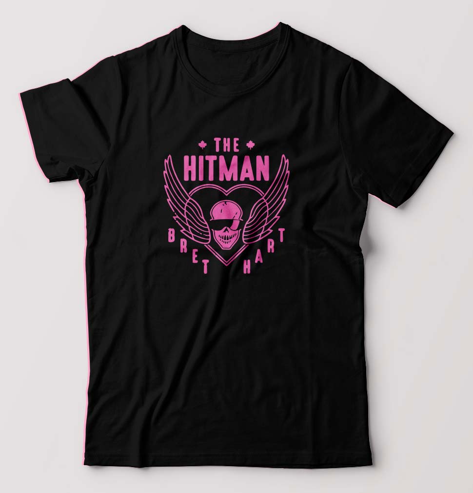 Bret Hart (Hitman) T-Shirt for Men-Black-Ektarfa.online