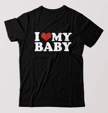 Load image into Gallery viewer, I LOVE MY BABY T-Shirt for Men-Black-Ektarfa.online
