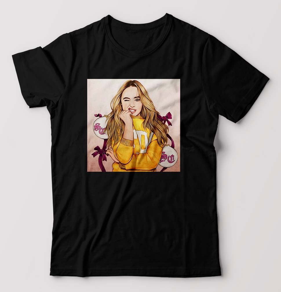 sabrina carpenter T-Shirt for Men-Black-Ektarfa.online