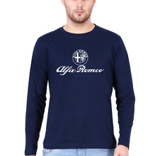Load image into Gallery viewer, Alfa Romeo Full Sleeves T-Shirt for Men-Navy Blue-Ektarfa.online
