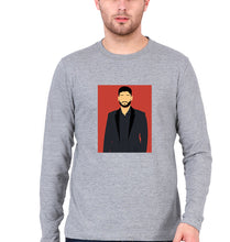 Load image into Gallery viewer, kr$na Full Sleeves T-Shirt for Men-Grey Melange-Ektarfa.online
