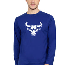 Load image into Gallery viewer, Bull Full Sleeves T-Shirt for Men-royal blue-Ektarfa.online
