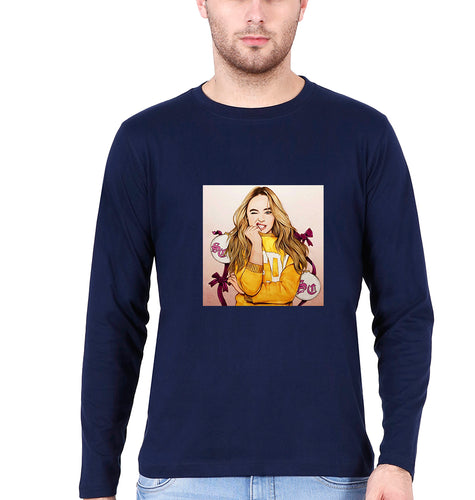sabrina carpenter Full Sleeves T-Shirt for Men-Navy Blue-Ektarfa.online