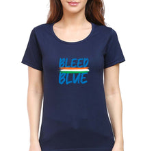Load image into Gallery viewer, bleed blue T-Shirt for Women-Navy Blue-Ektarfa.online
