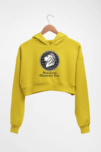 Load image into Gallery viewer, Stratton Oakmont Crop HOODIE FOR WOMEN-Mustard Yellow-Ektarfa.online
