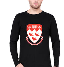 Load image into Gallery viewer, McGill University Full Sleeves T-Shirt for Men-Black-Ektarfa.online
