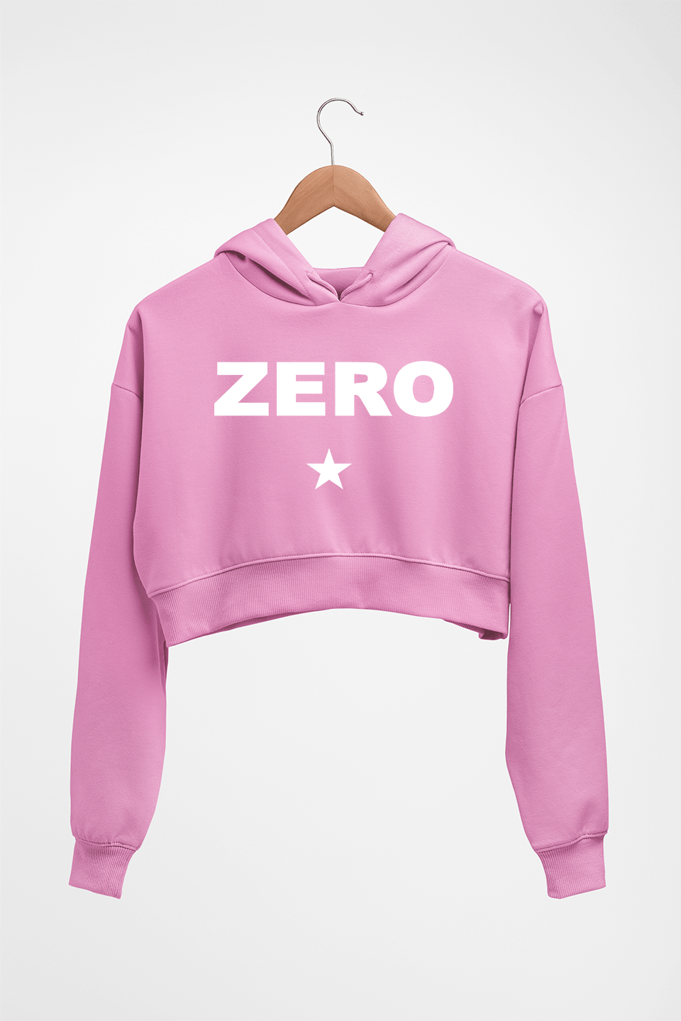 Smashing Pumpkins Zero Crop HOODIE FOR WOMEN-Light Baby Pink-Ektarfa.online
