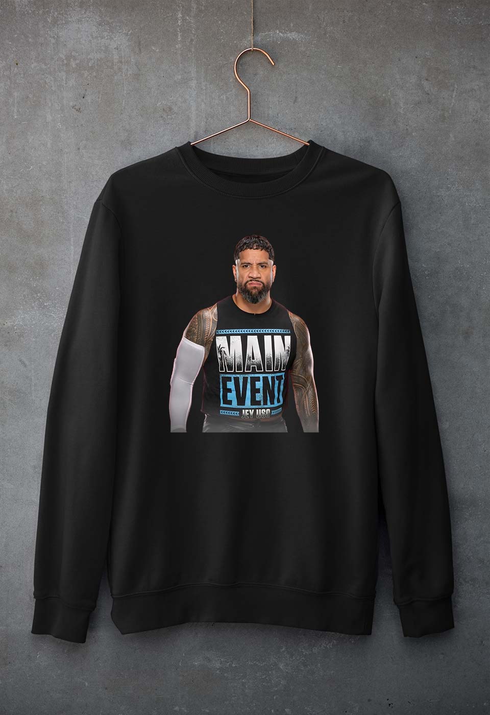 jey uso Unisex Sweatshirt for Men/Women-Black-Ektarfa.online