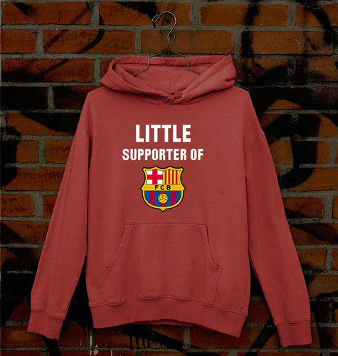 Little Supporter Barcelona Unisex Hoodie for Men/Women-Coral-Ektarfa.online