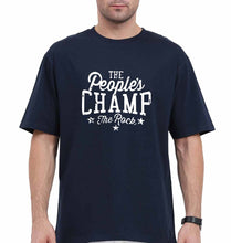 Load image into Gallery viewer, peoples champ Oversized T-Shirt for Men-Navy Blue-Ektarfa.online
