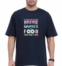 Load image into Gallery viewer, Anime Games or Food Oversized T-Shirt for Men

