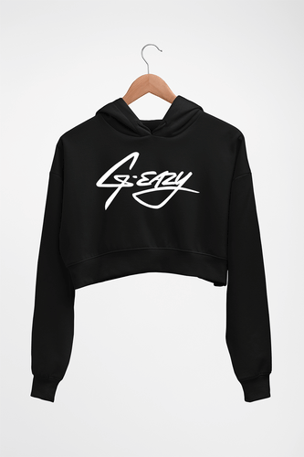 g-eazy Crop HOODIE FOR WOMEN-Black-Ektarfa.online