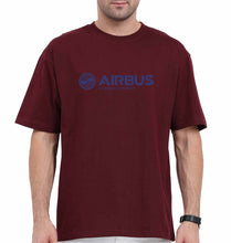 Load image into Gallery viewer, Airbus Oversized T-Shirt for Men-Maroon-Ektarfa.online

