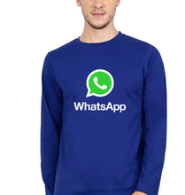 Load image into Gallery viewer, WhatsApp Full Sleeves T-Shirt for Men-royal blue-Ektarfa.online
