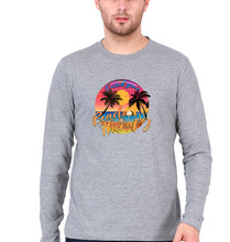Load image into Gallery viewer, beach therapy Full Sleeves T-Shirt for Men-Grey Melange-Ektarfa.online
