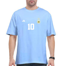 Load image into Gallery viewer, Argentina Fottball 10 Oversized T-Shirt for Men
