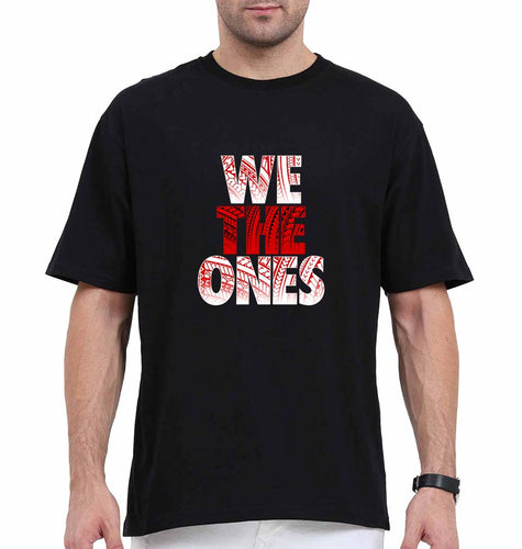 the bloodline we the ones Oversized T-Shirt for Men-Black-Ektarfa.online