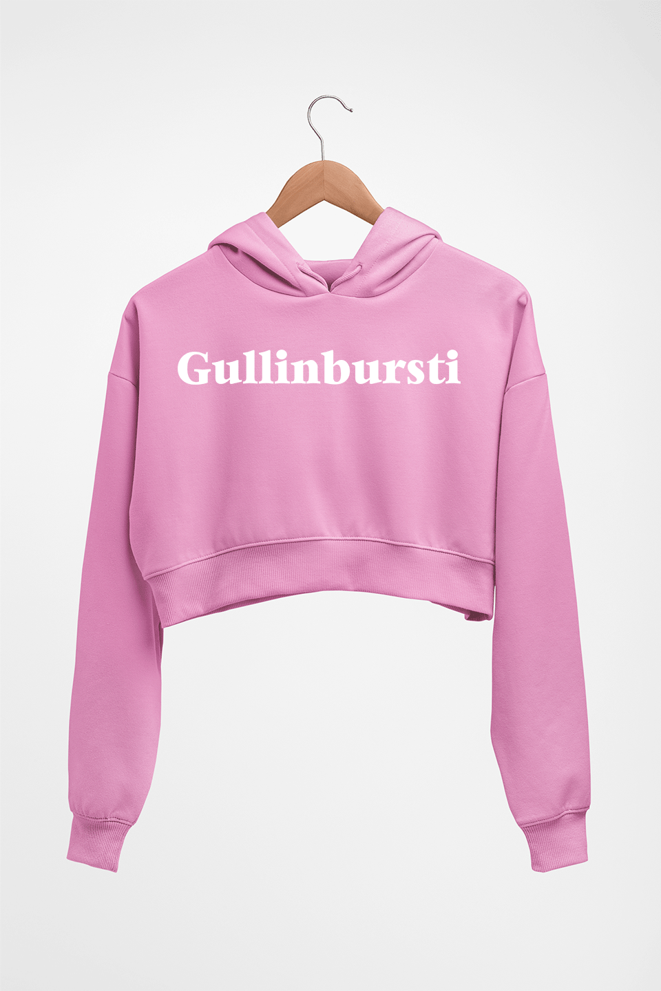 Gullinbursti Crop HOODIE FOR WOMEN-Light Baby Pink-Ektarfa.online