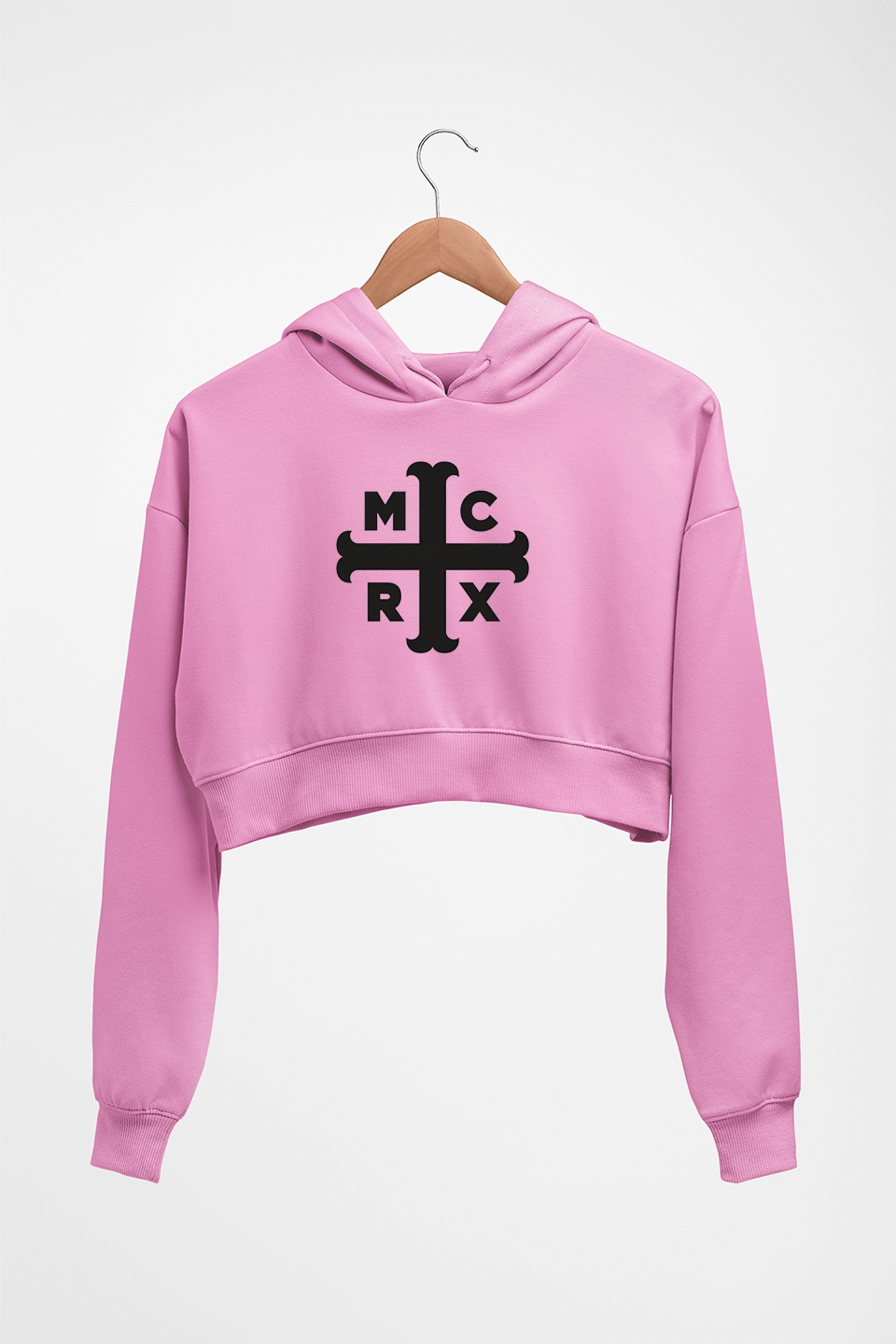 MCRX Crop HOODIE FOR WOMEN-Light Baby Pink-Ektarfa.online
