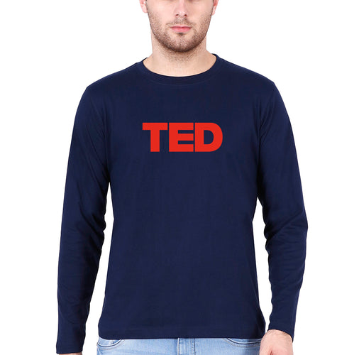 TED Full Sleeves T-Shirt for Men-Navy Blue-Ektarfa.online
