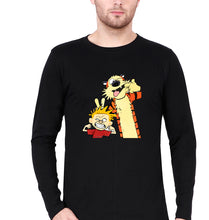 Load image into Gallery viewer, Calvin hobbes Full Sleeves T-Shirt for Men-Black-Ektarfa.online
