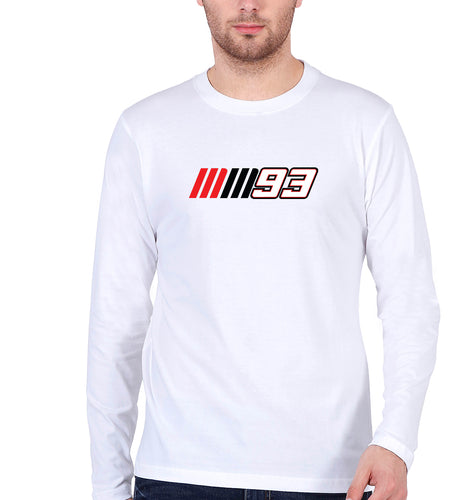 marc marquez Full Sleeves T-Shirt for Men-White-Ektarfa.online