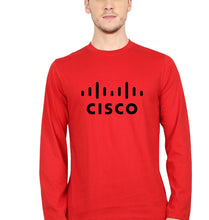Load image into Gallery viewer, cisco Full Sleeves T-Shirt for Men-Red-Ektarfa.online
