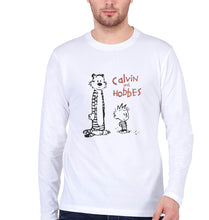 Load image into Gallery viewer, calvin hobbes Full Sleeves T-Shirt for Men-White-Ektarfa.online
