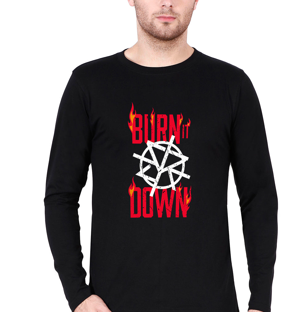 Seth Rollins Full Sleeves T-Shirt for Men-Black-Ektarfa.online