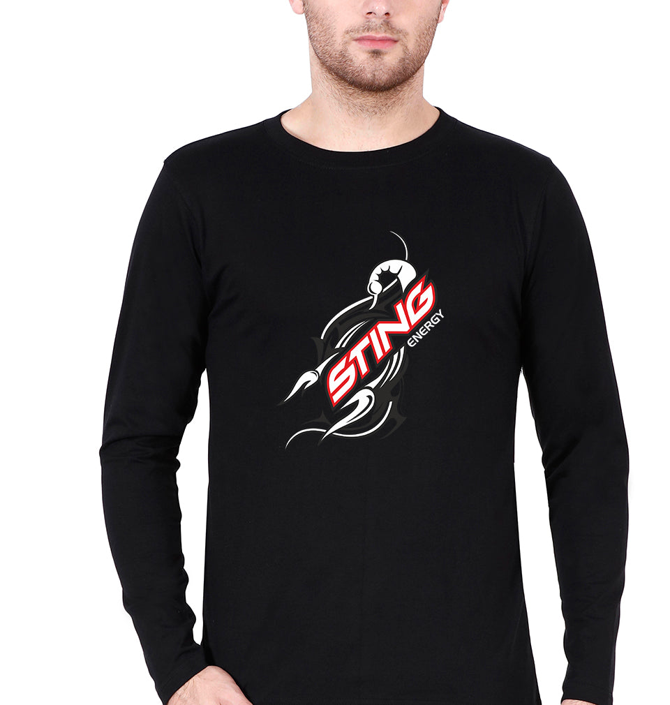 Sting Energy Full Sleeves T-Shirt for Men-Black-Ektarfa.online